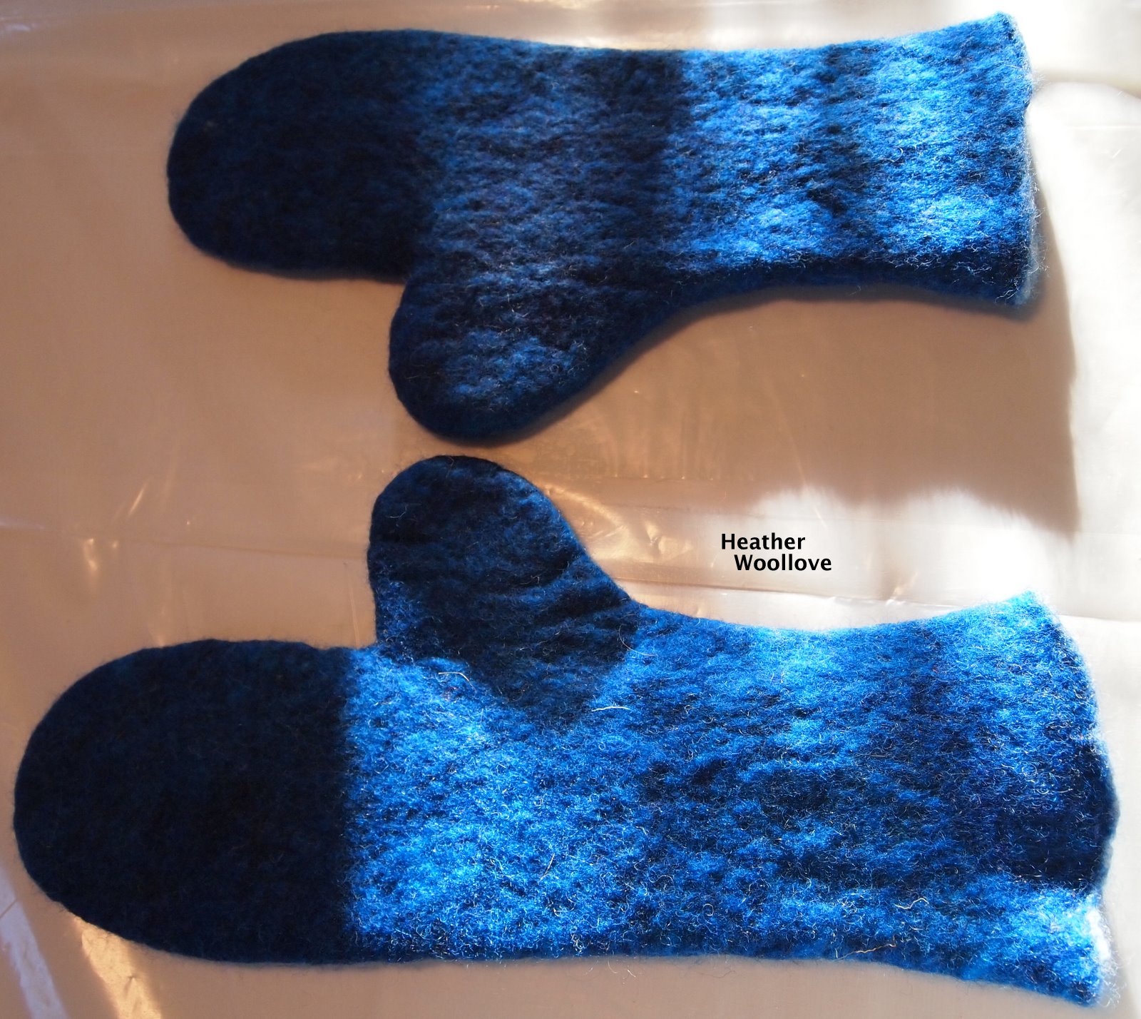 Wool lovefunctional fiber art Wet Felted Mittens Part 1 of 2