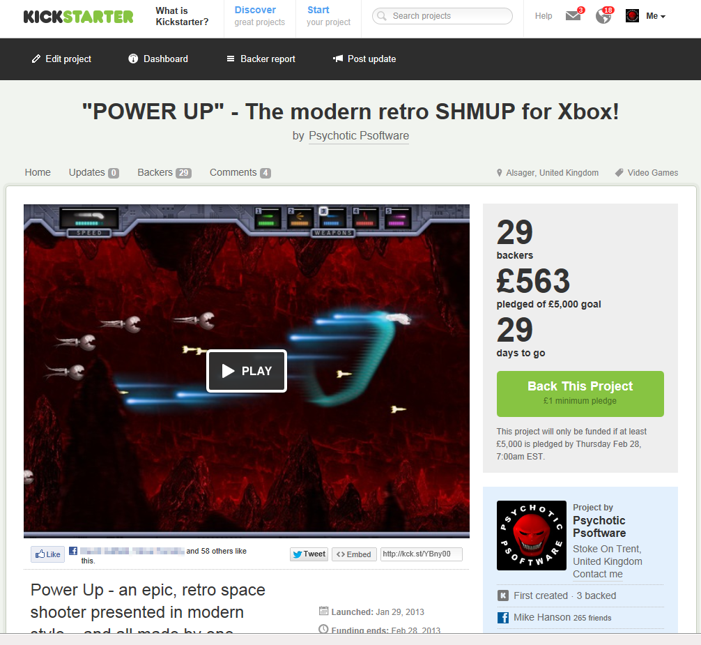 The innitial rush pushed the PowerUp Kickstarter past 10% in its first day! 