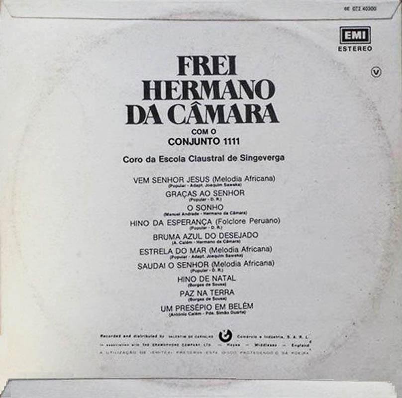 Frei Hermano da Câmara Com o Quarteto 1111 - Bruma Azul do Desejado (LP 1973) Back