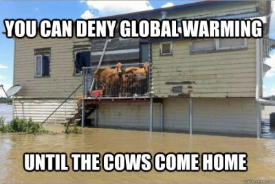 Denying global warming until the cows come home