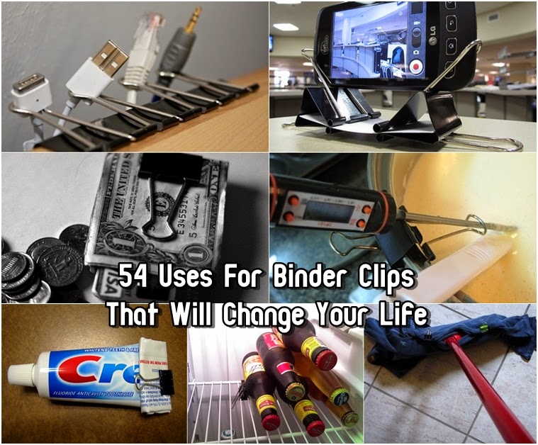 54 Uses For Binder Clips That Will Change Your Life DIY Craft Projects