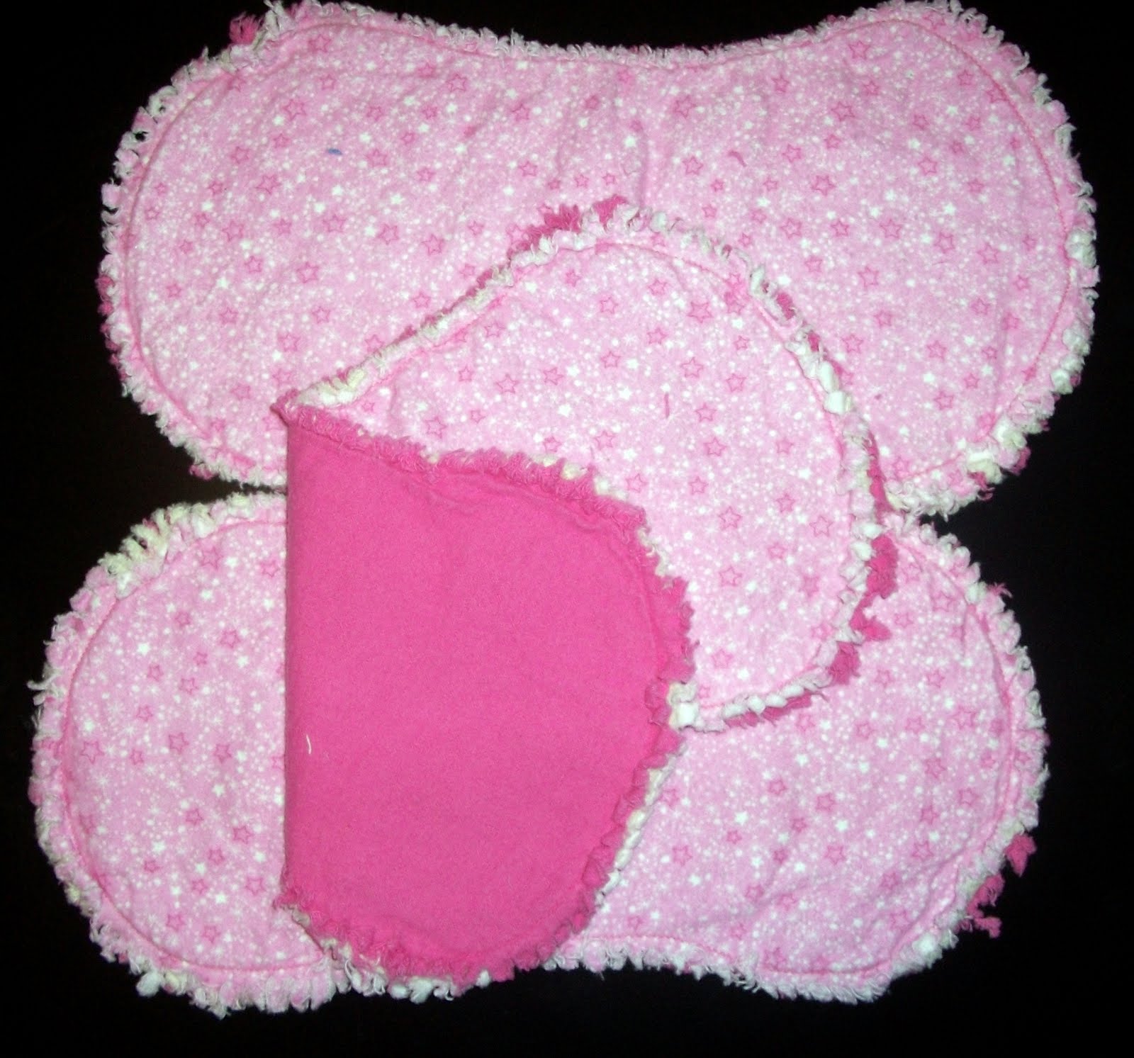 Him & Her rag burp cloths