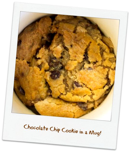 Dying for Chocolate Chocolate Chip Cookie in a Mug