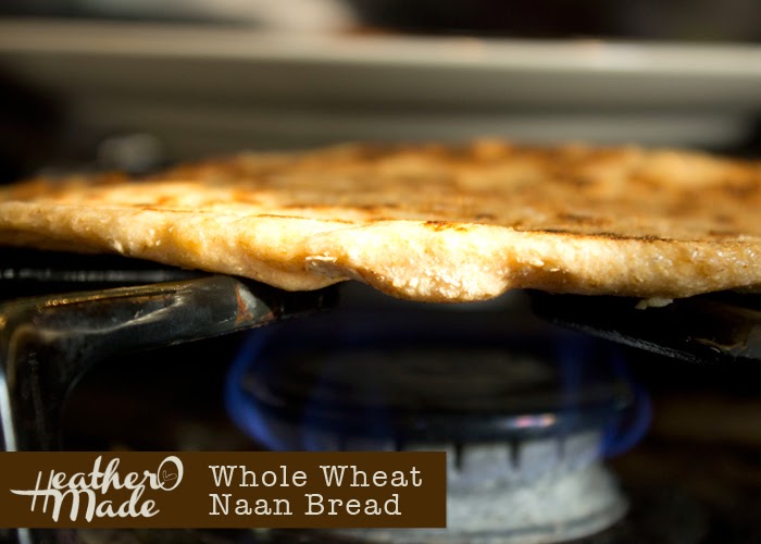 Heather O Made Whole Wheat Naan Bread