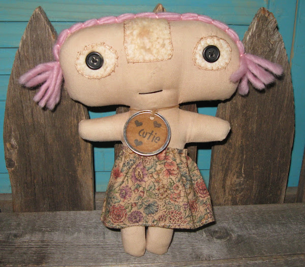 One of my Prim Dolls With PINK Hair