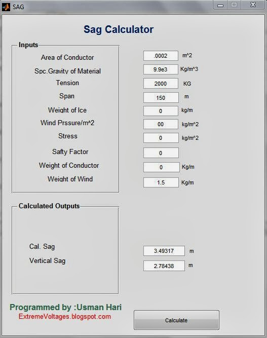 ExtremeVoltages Transmission Lines Sag Modeling in MatLab + CODE