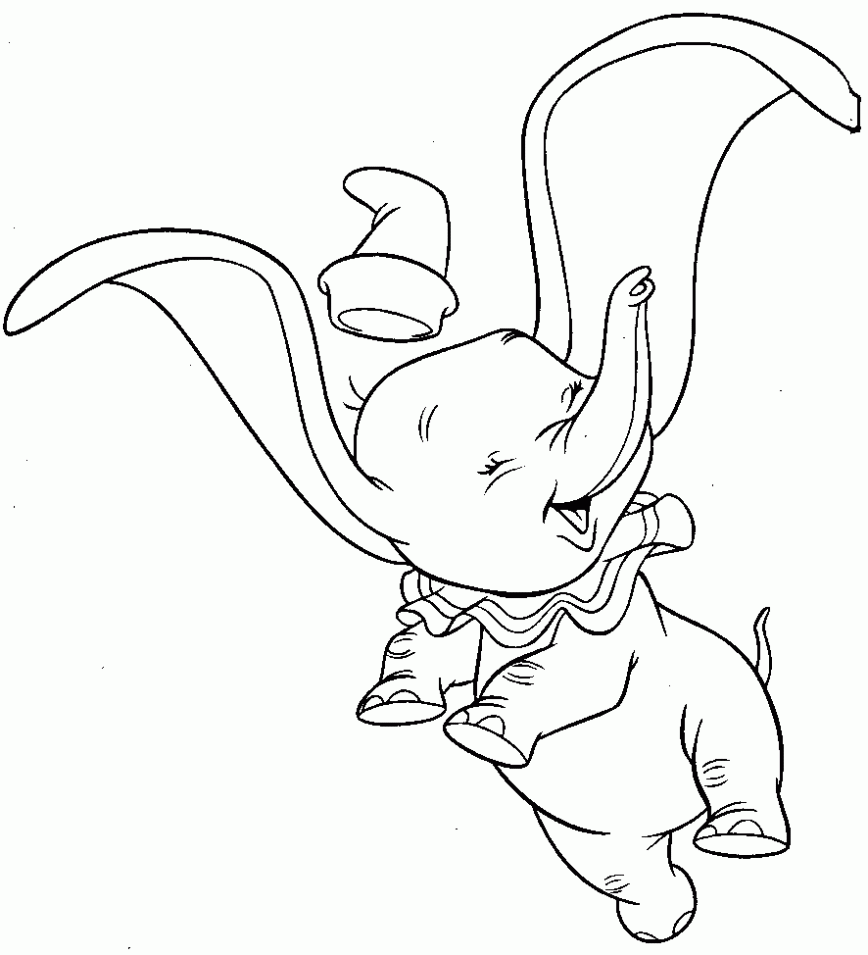 Cinema e teatro DUMBO Walt Disney DISEGNI DI DUMBO DA COLORARE