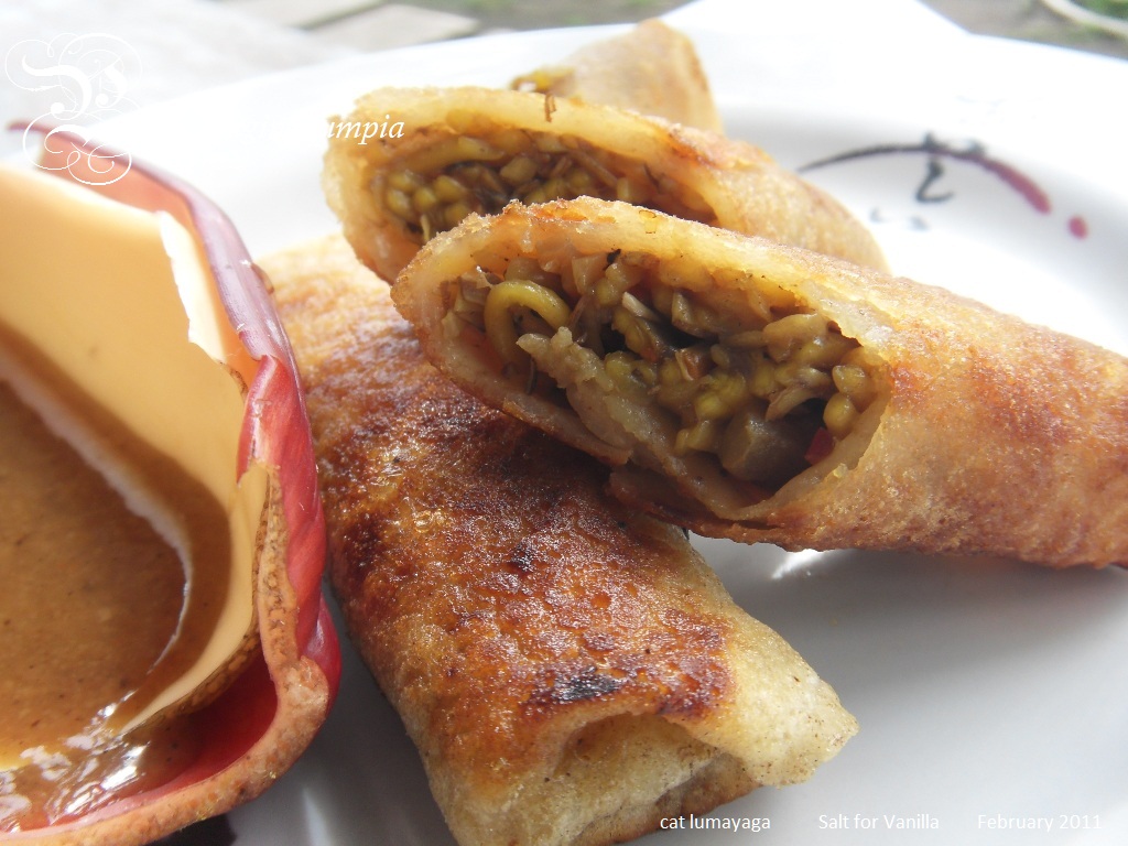 Salt for Vanilla Puso ng Saging Lumpia (Banana Heart Spring Rolls)