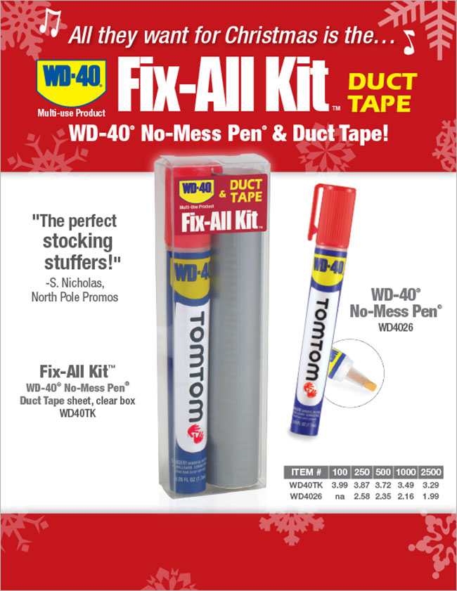 SAS Promotionals WD40 FixAll Kit with Duct Tape
