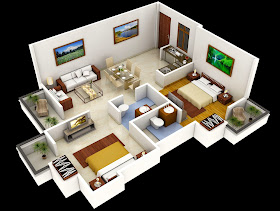 Two Bedroom House Interior Design