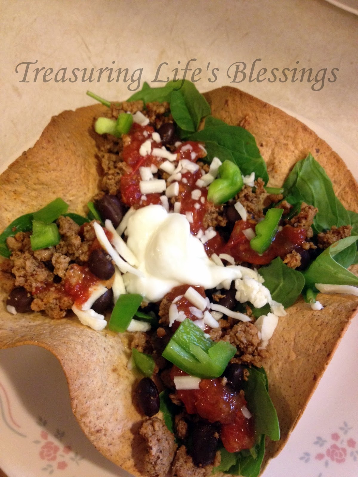 Making your own Taco Bowls Treasuring Life's Blessings