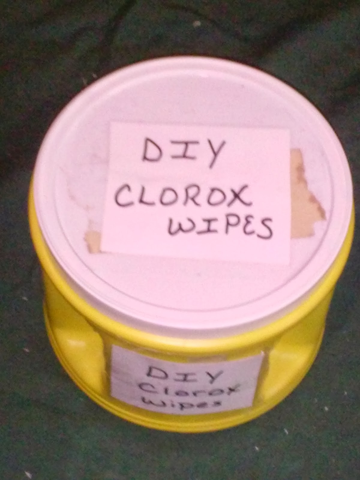 Project Rainy Day DIY Project Clorox Wipes reusable