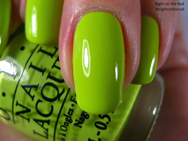 Right on the Nail OPI Summer 2014 Neons Collection Swatch and Review