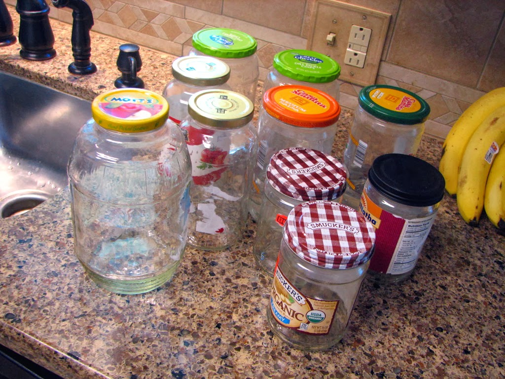 Mary Ann's House How To Clean Recycled Glass Jars
