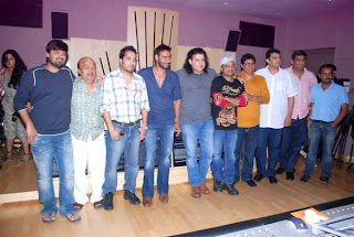 Ajay Devgn at the song recording of 'Himmatwala'