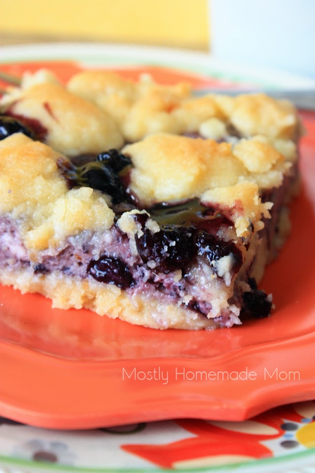 Blueberry Cobbler Sugar Cookie Squares Mostly Homemade Mom