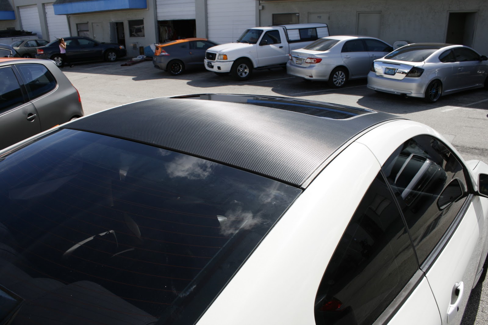 Infiniti Carbon Fiber Roof Wrap Fort Lauderdale Florida