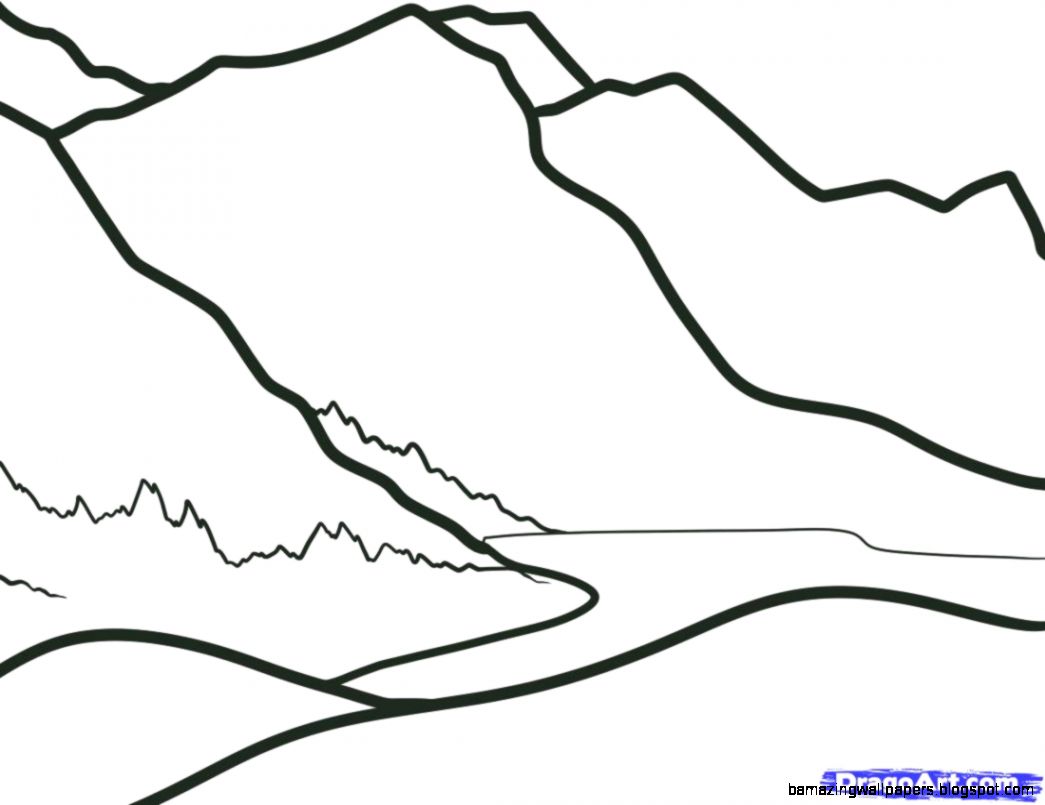 How to Draw Mountains for Kids Step by Step Landscapes How to Draw Mountains for Kids Step by Step Landscapes