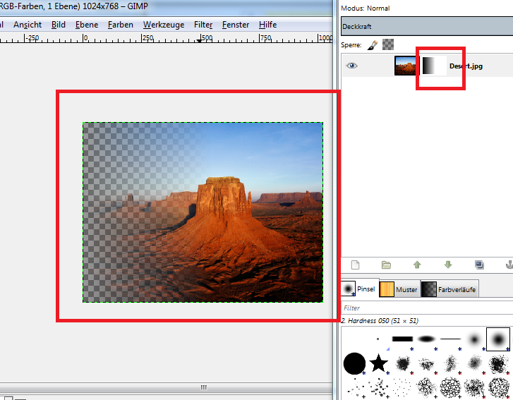 Gimp Transparenter Verlauf Platzh1rsch