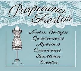 Purpurina ropa de fiesta