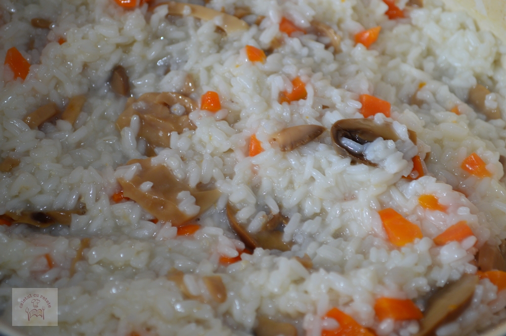 Pilaf cu ciuperci si piept de pui CAIETUL CU RETETE