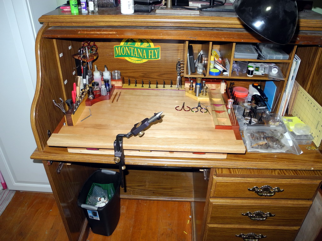 cp's fly fishing and fly tying New tying bench Finest Fly Tying