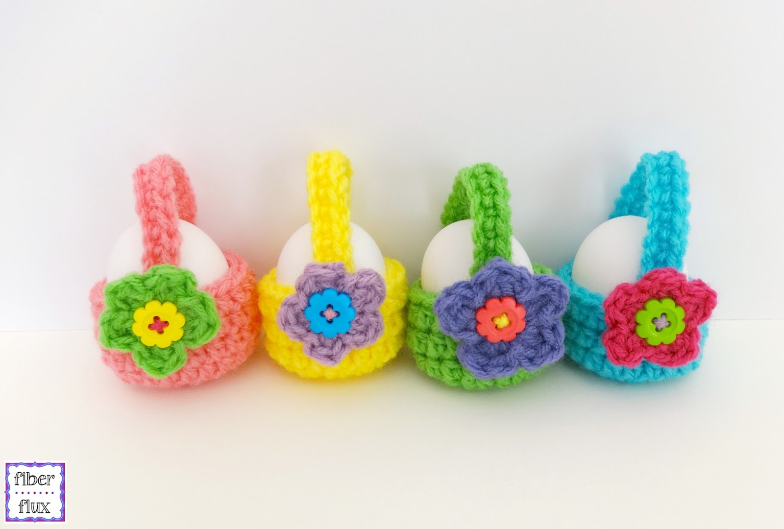 Fiber Flux Free Crochet Pattern...Little Egg Baskets!