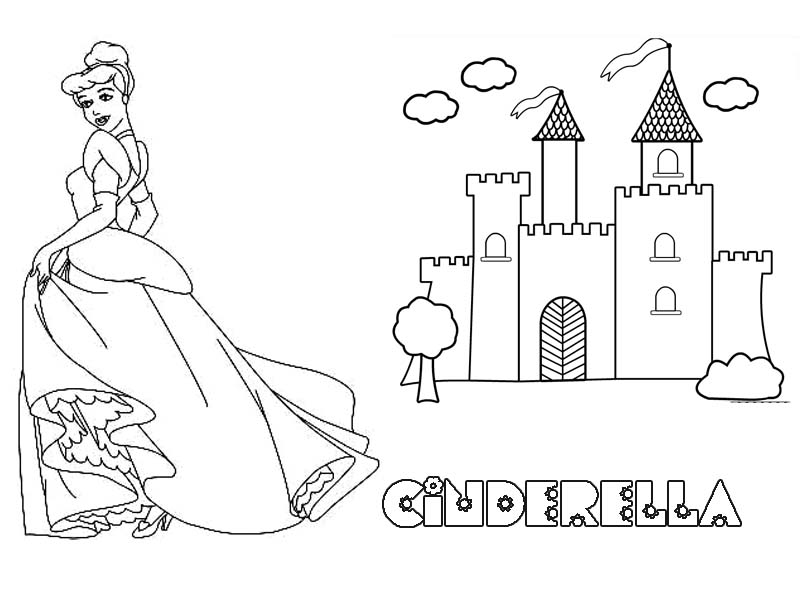Cinderella Coloring Pages Pictures : title=