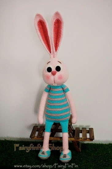 FairyFinFin: Cute Crochet Long Ears Long Legs Long Arms ...