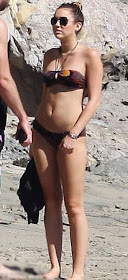 Miley Cyrus Black Bikini