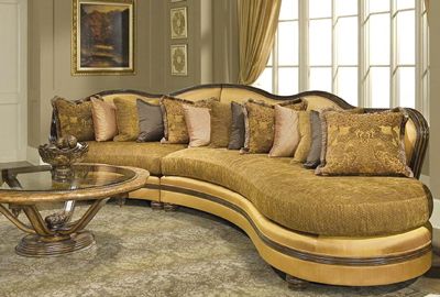 David Dangerous: ﻿﻿﻿Lautner Sofa with Gold Tweed
