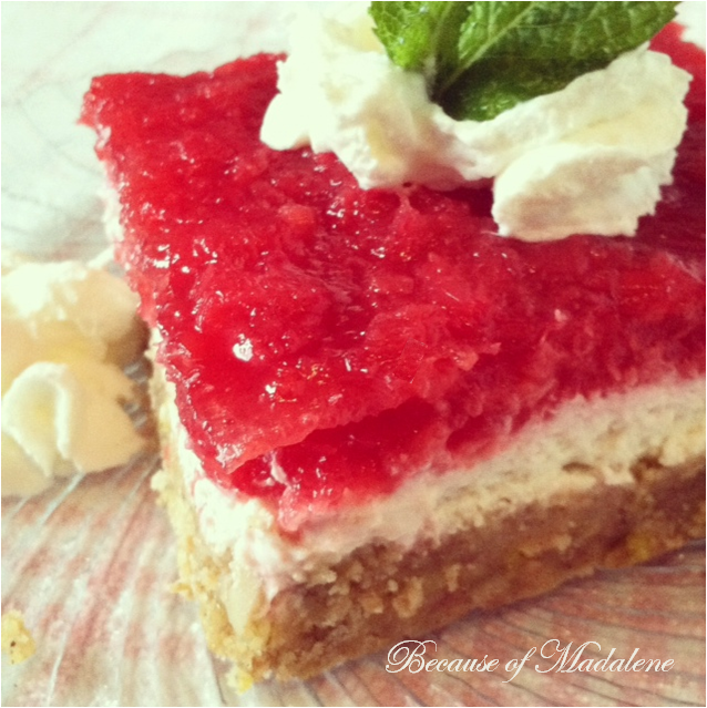 Because of Madalene GF Strawberry Layer Dessert