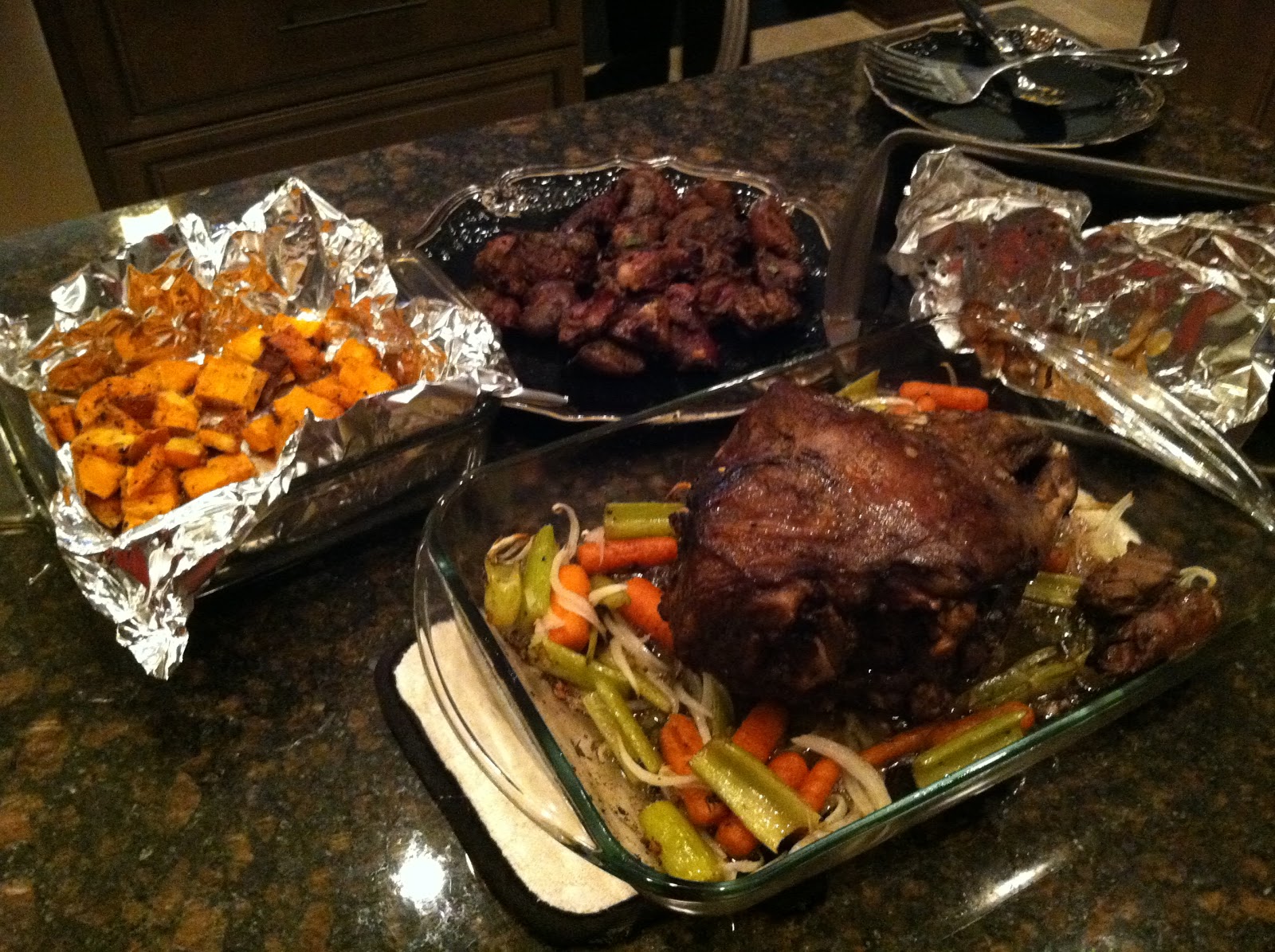 Adventures of an Island Gal Roasted Lamb's Head and Organs