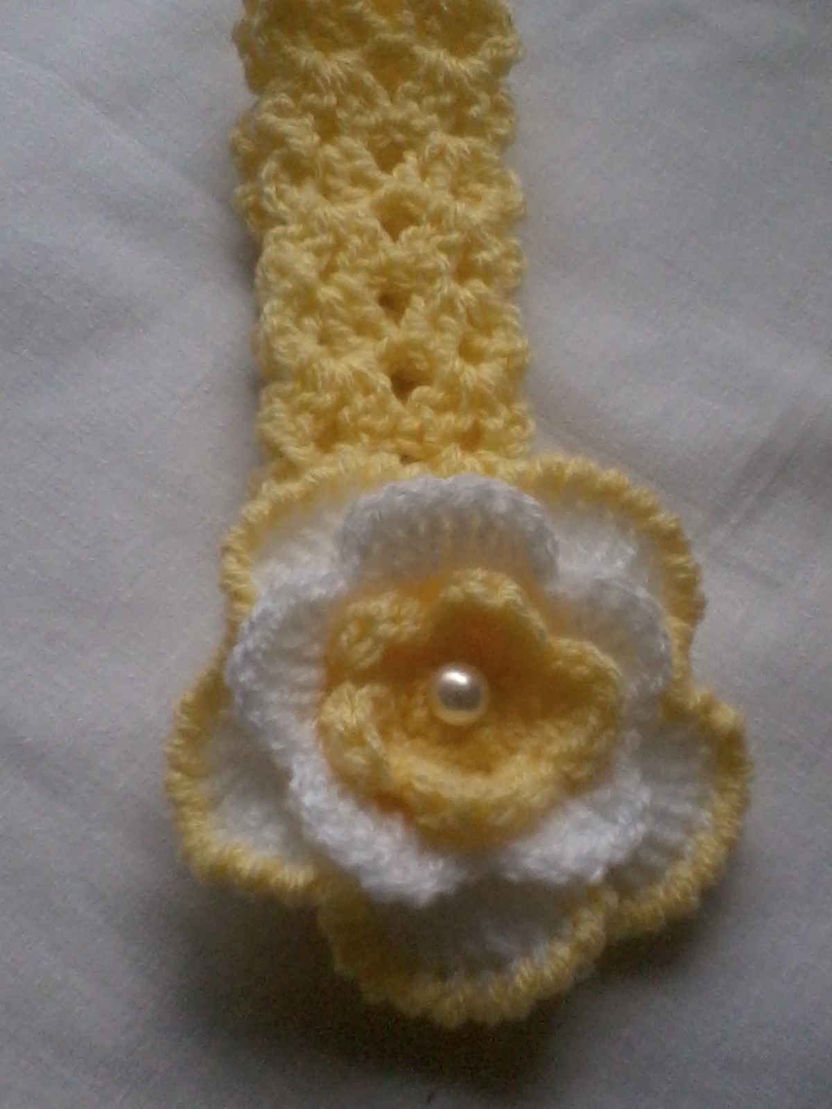Daisychain Crochet Flower in a row blanket