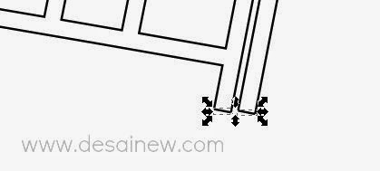 desain vektor denah jalan delete nodes