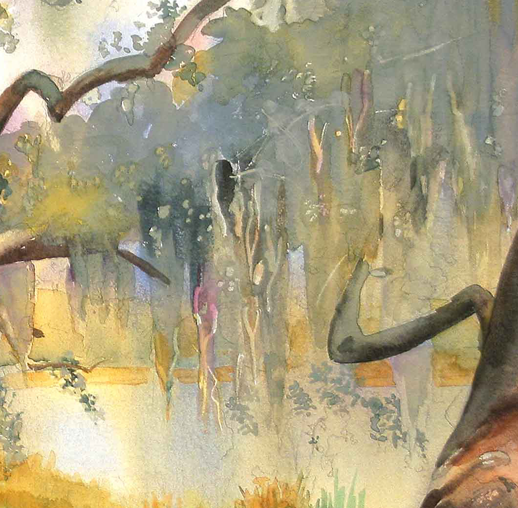 From My Upstairs Studio Tippette 23 Painting Spanish Moss