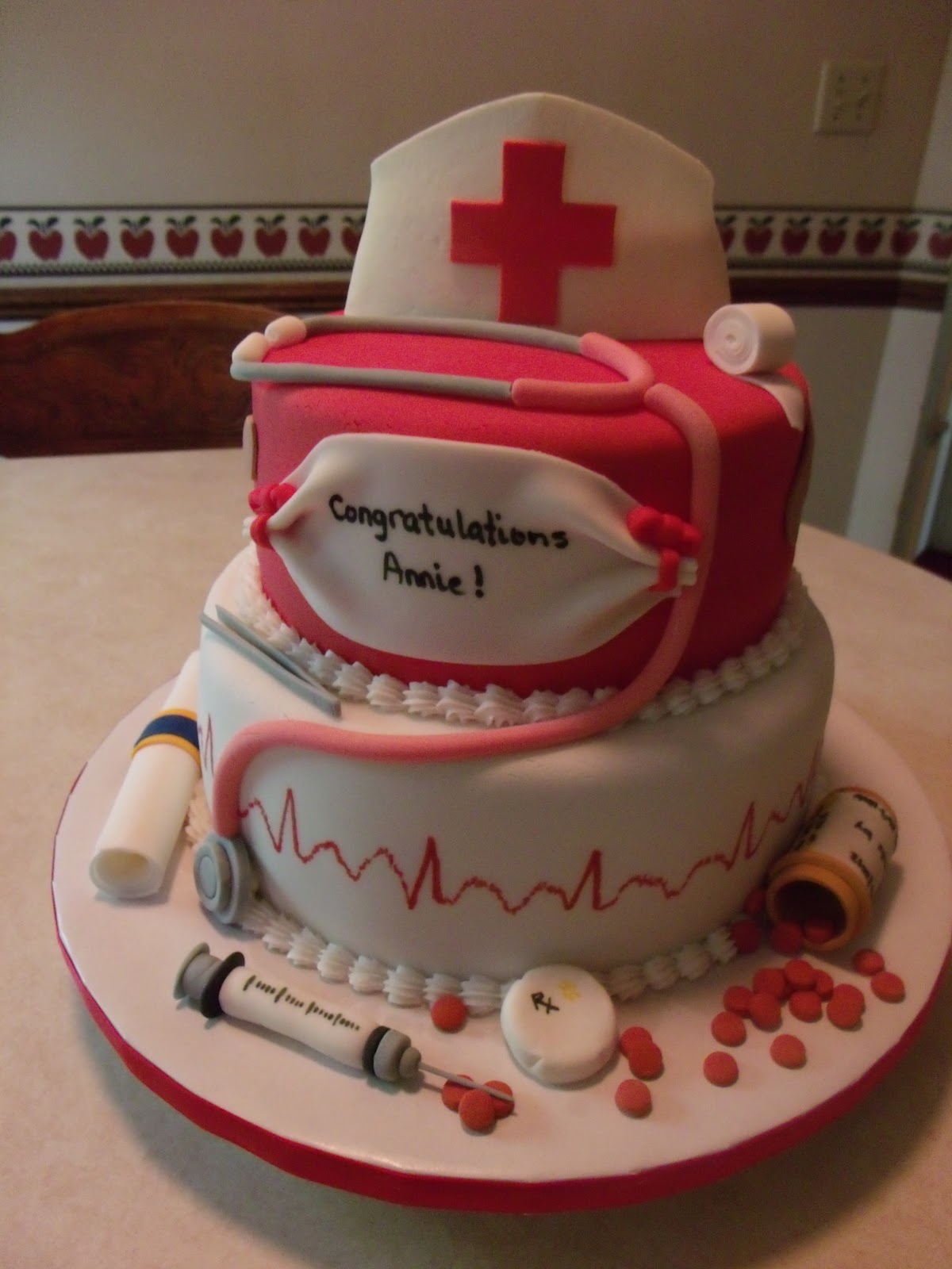 Cakes by the Sugar Cains: Nurse Graduation Cake
