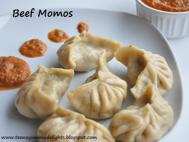 ♥ Yummy Delights ! Beef Momos