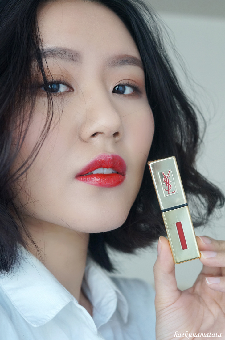YSL Vernis A Levres Glossy Stain #9 Rouge Laque Swatch, Review & FOTD YSL Vernis A Levres Glossy Stain #9 Rouge Laque Swatch, Review & FOTD