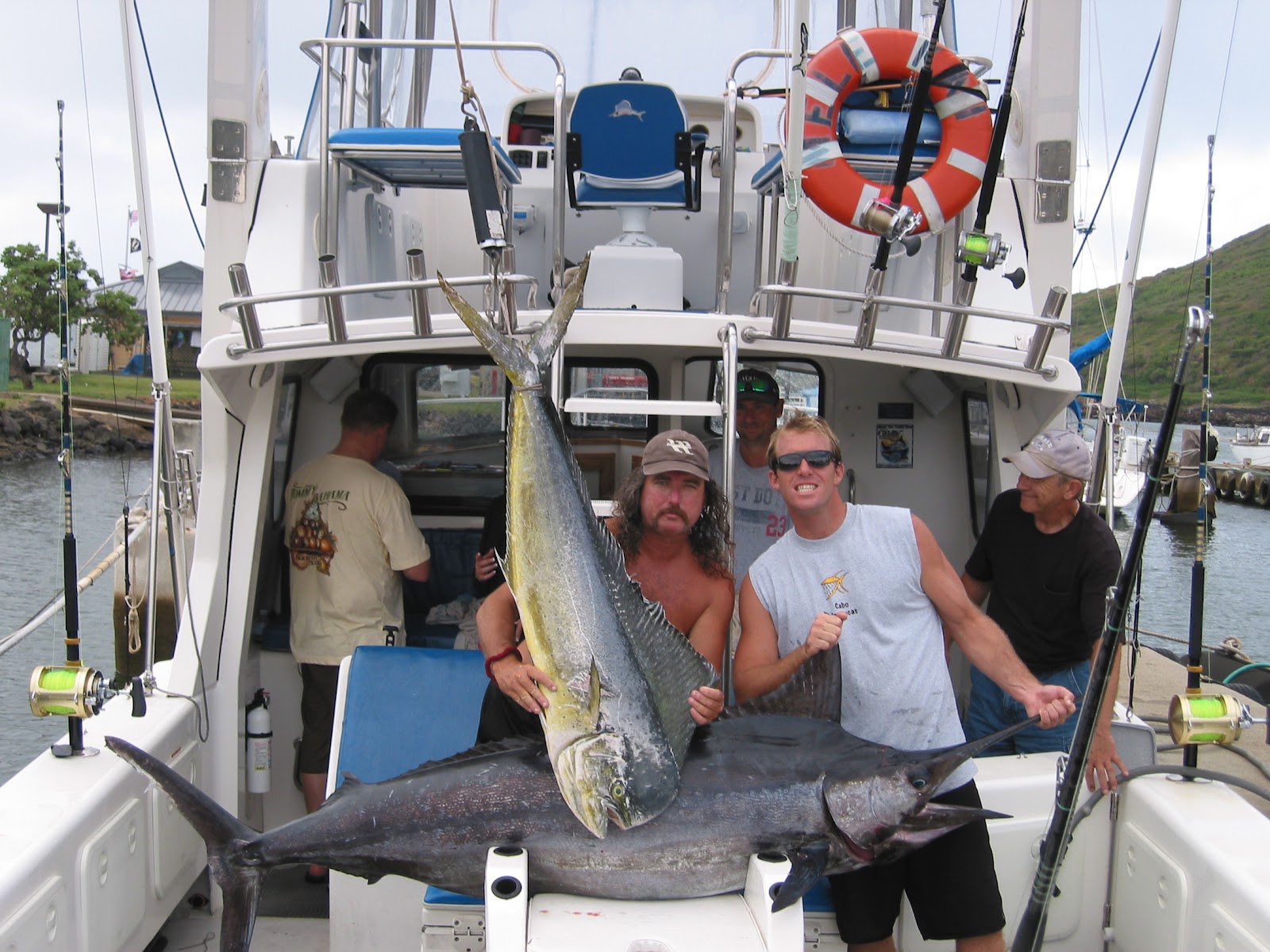 Clure Fishing Chaters Kauai Hawaii Marlin Fishing, Big Mahimahi Kauai