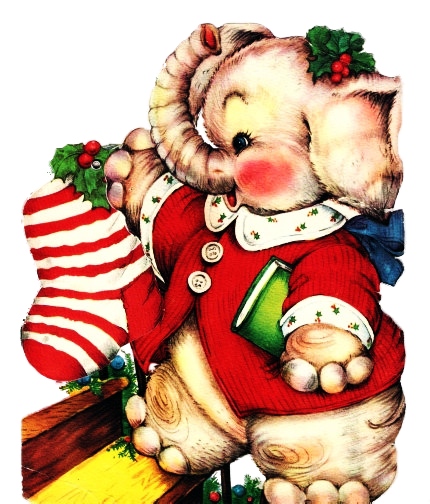 Happy holidays christmas elephant tile coaster by pugmom4 Adorable Christmas elephant (With images) | Pet christmas cards, Christmas elephant, Vintage