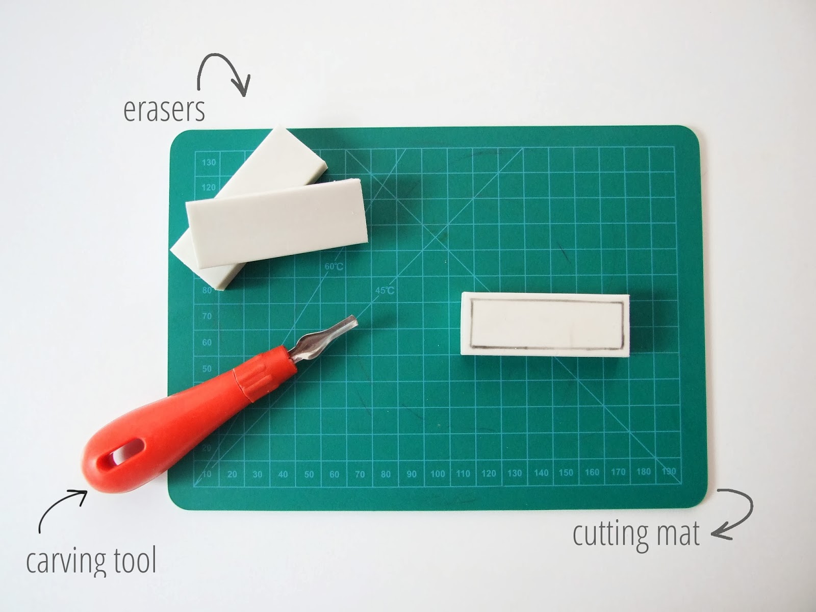DIY MAKE YOUR OWN CUSTOM ERASER STAMPS. Gathering Beauty