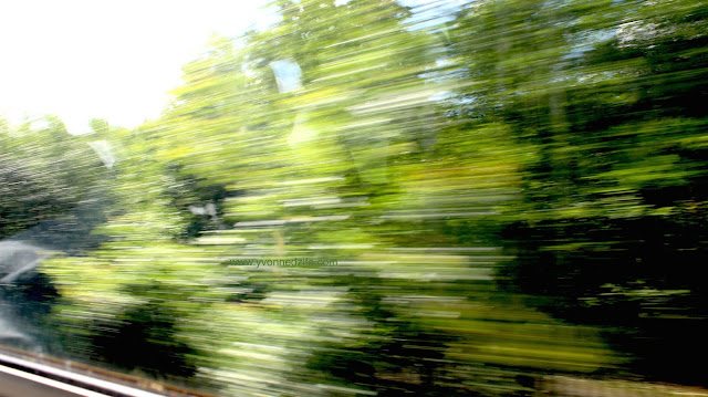 motion blur en route to Blackpool beach