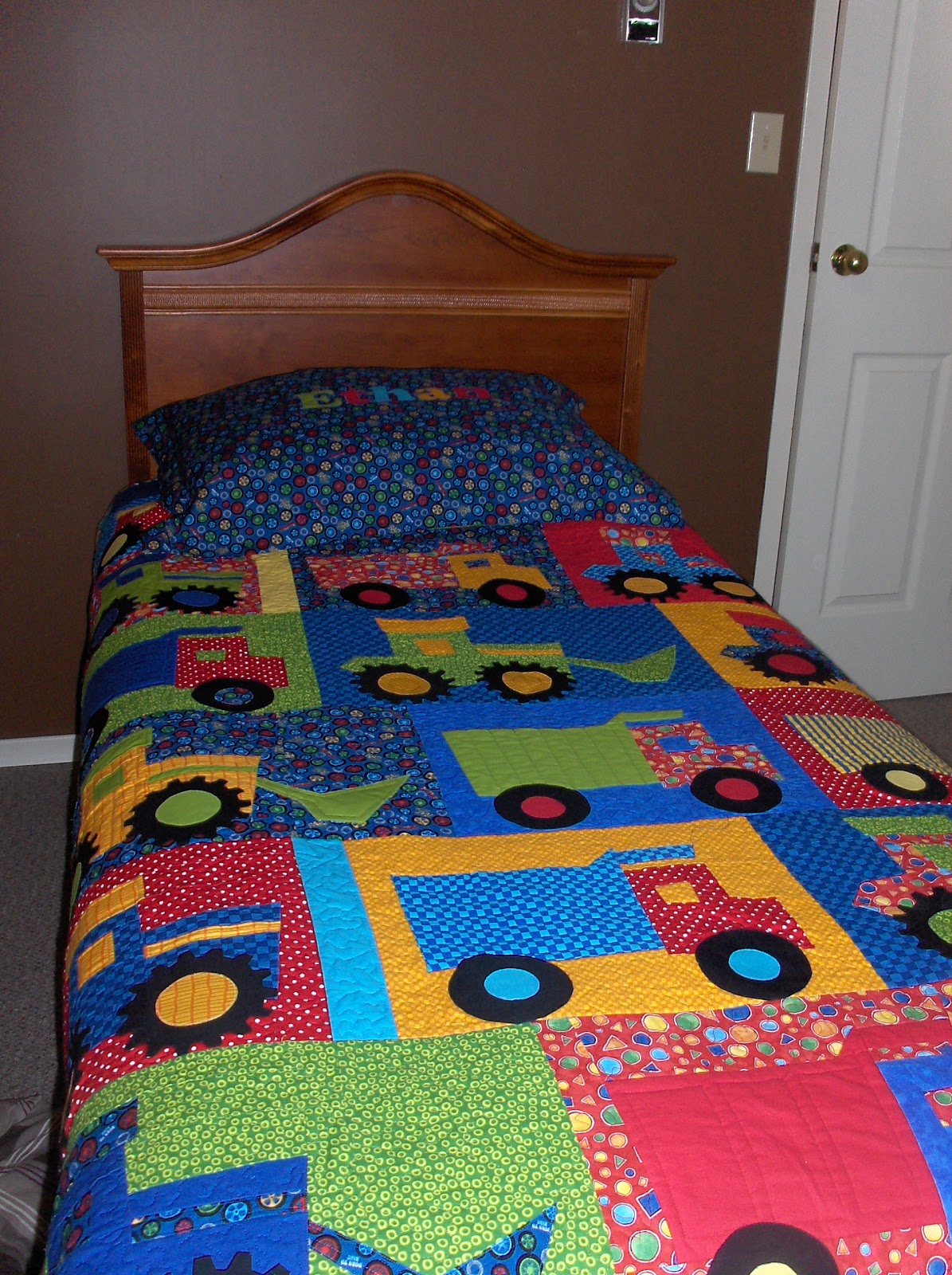 Quilting Ethan's "Big Boy" Bed Quilt