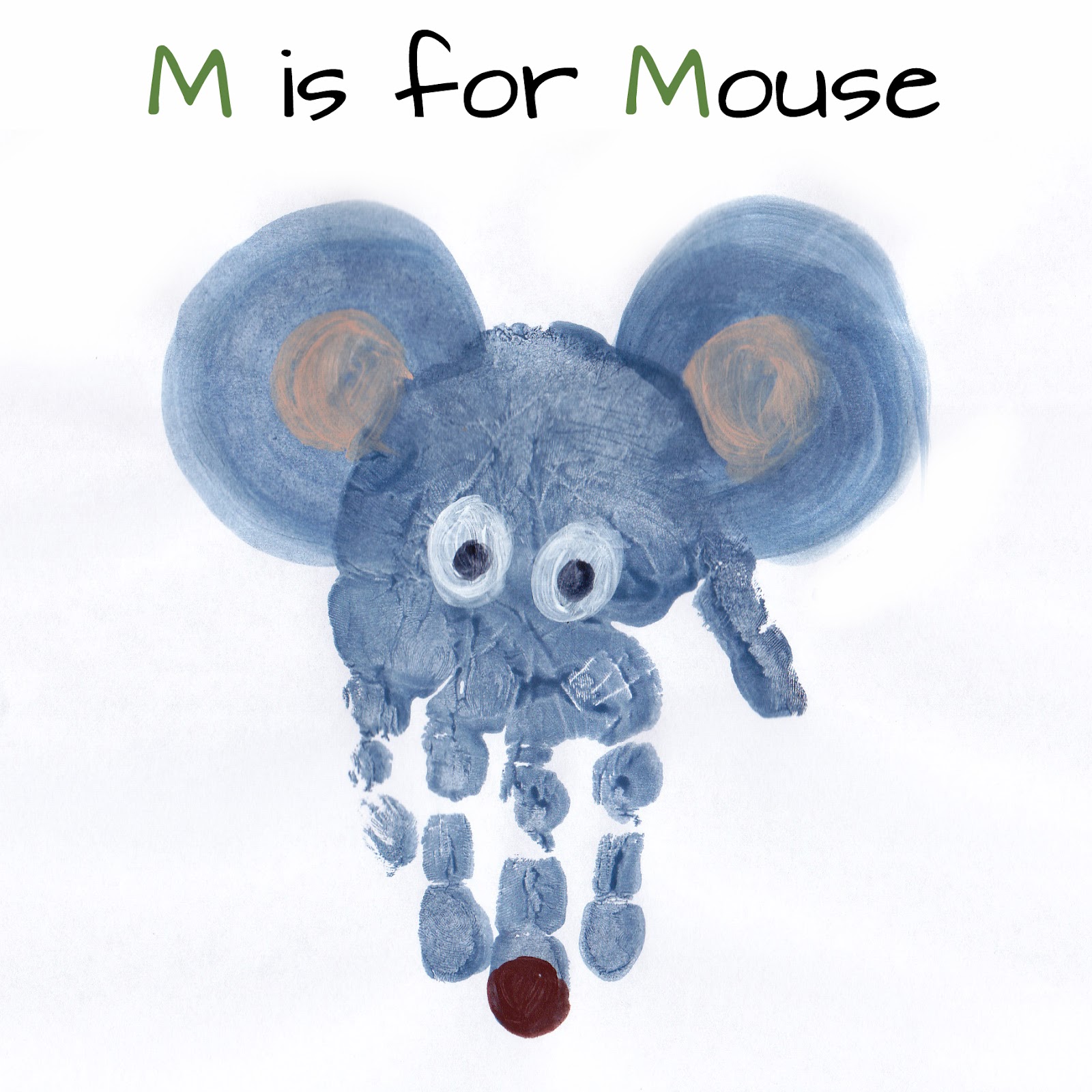 Mommy Minutes: Alphabet Handprint Art