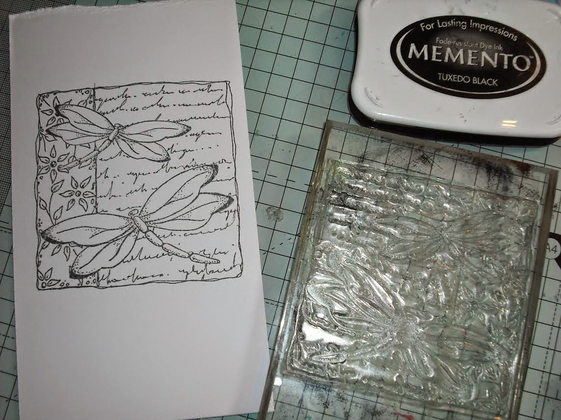 Imagination Crafts Decoupage Stamp using Fibre and Film