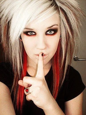 scene girl hairstyle. brown female scene hairstyles. scene girl hairstyle. brown