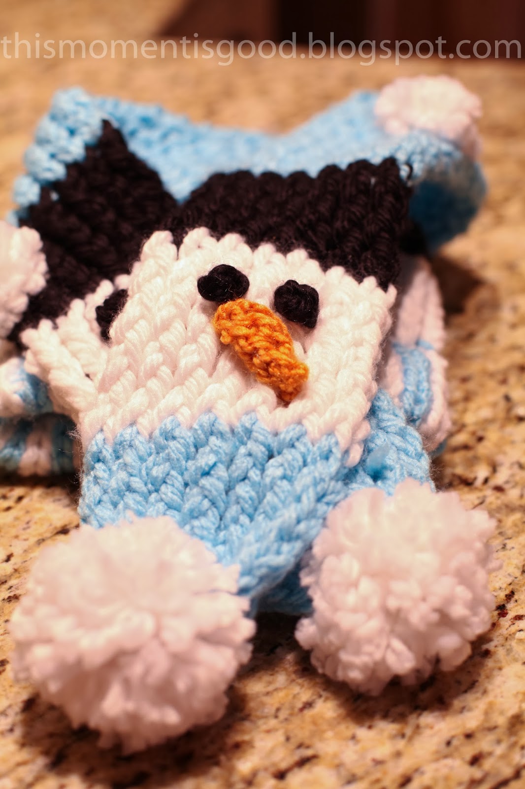 Loom Knitting by This Moment is Good!: LOOM KNIT: SNOWMAN SCARF