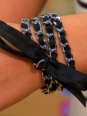 chain ribbon bracelet