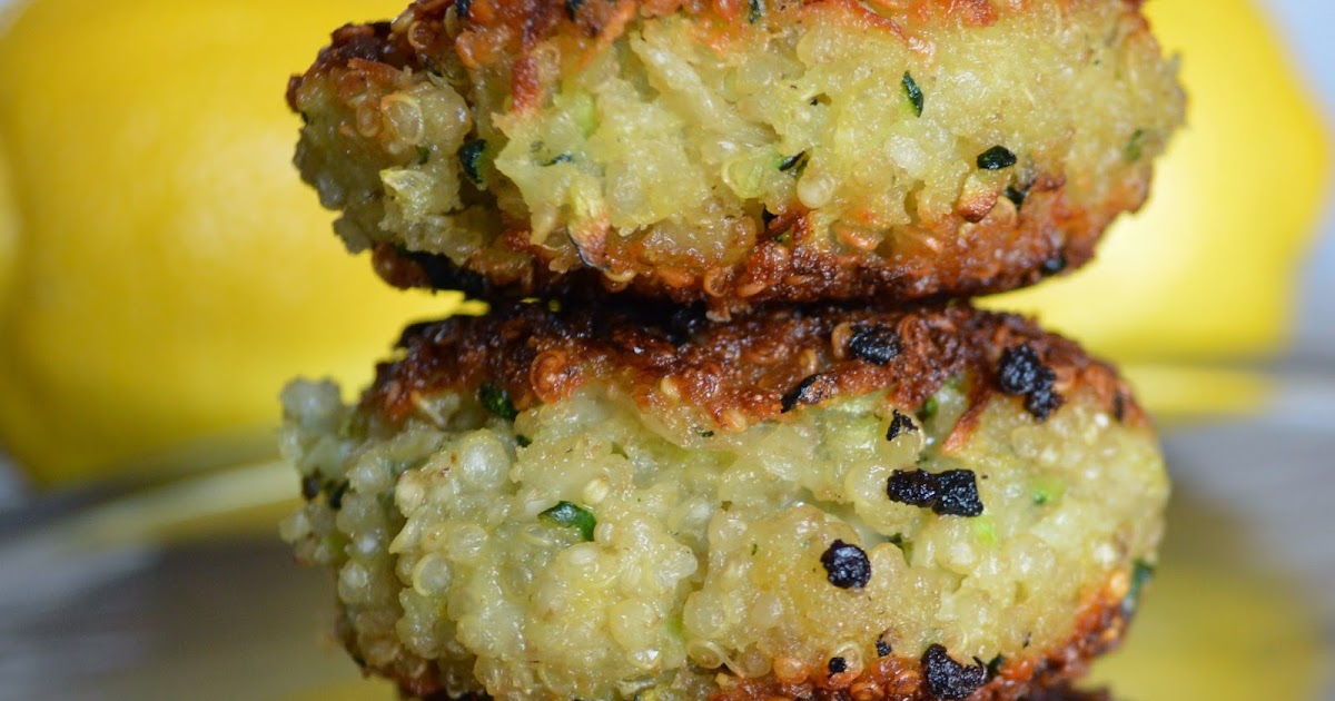 Crispy Cheesy Zucchini Quinoa Cakes